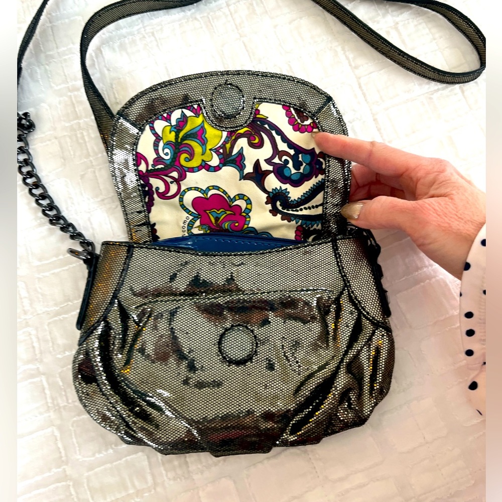 CORSO COMO metallic clutch purse crossbody bag  EUC